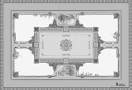 Визуализация проекта модернового потолка с росписью и гипсовой лепниной модерновый потолок с лепниной и живописью