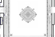 Проект гипсовой лепнины и врезной розетки для оформления классического потолка проект потолка с гипсовой лепниной и врезной розеткой