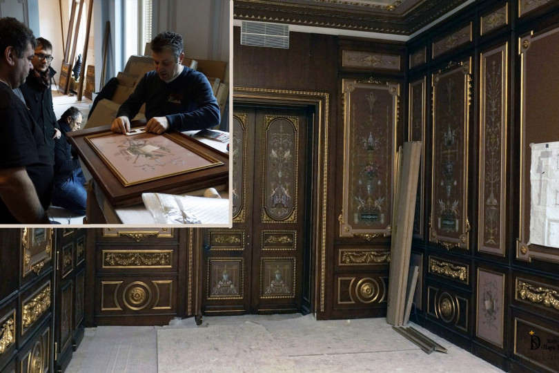 Художники скрупулезно делают эскизы росписи стен в классическом интерьере, что в итоге помогает создать антикварные интерьеры Декор для интерьера в СПб