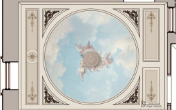 Проект росписи потолка в стиле ампир