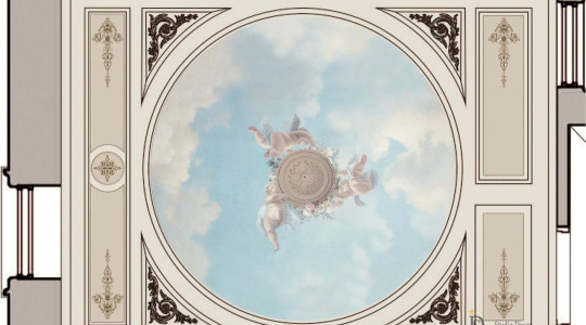 Проект росписи потолка в стиле ампир
