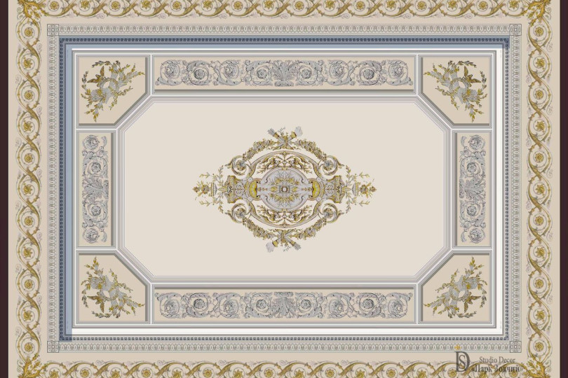 Изысканная роспись потолка