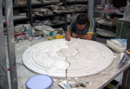 моделирование розетки из гипса