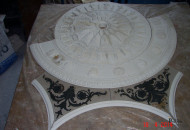 моделирование розетки из гипсовой лепнины