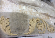 фрагмент моделирования гипсовой лепнины