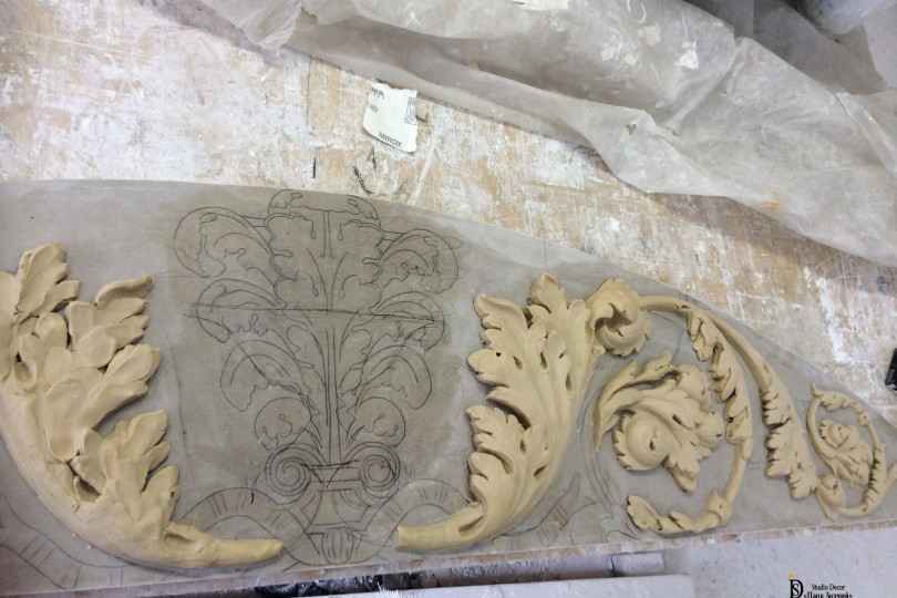 моделирование десюдепорта из гипса