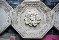 модель кессонного потолка с розеткой