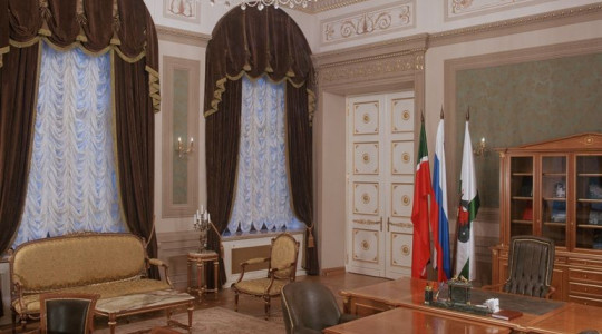 Study in a historic building with classic decor