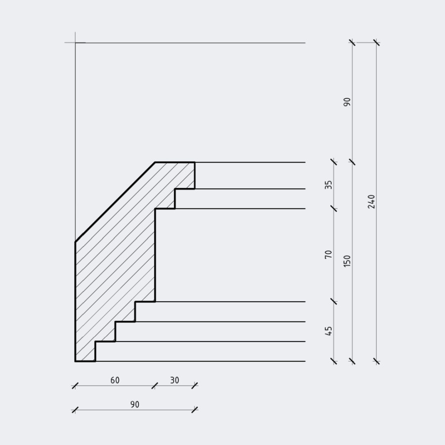 Карниз с подсветкой Кгл-023