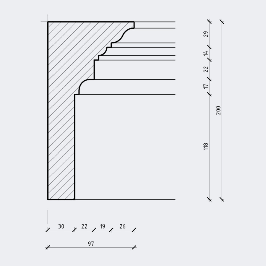 Карниз с подсветкой Кгл-027