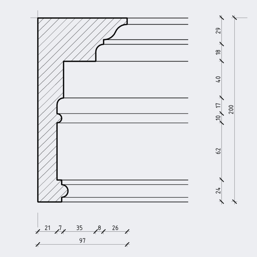 Карниз с подсветкой Кгл-028