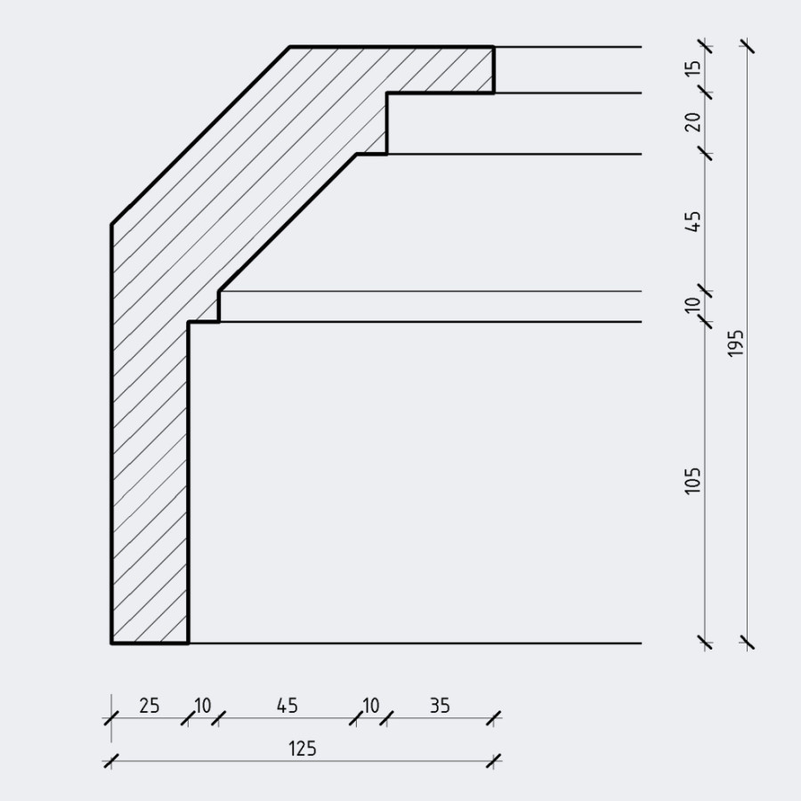 Карниз с подсветкой Кгл-032