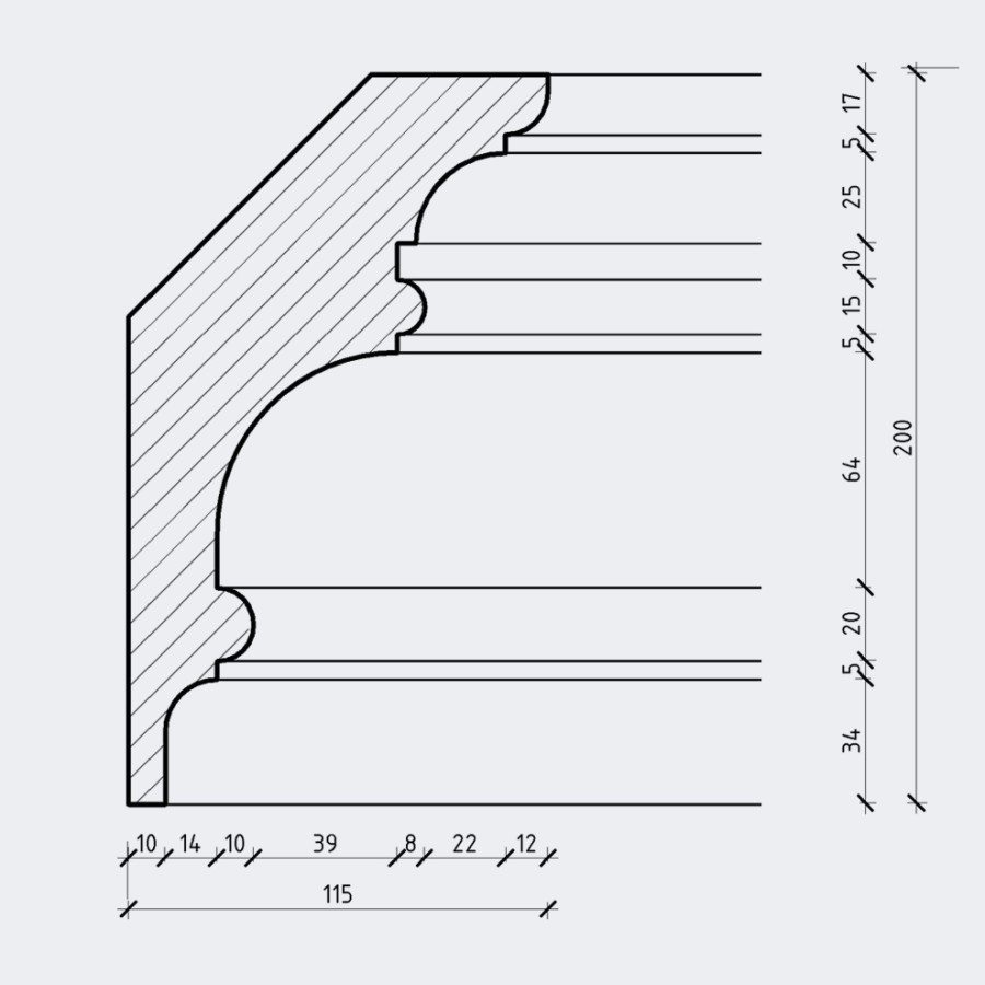Карниз с подсветкой Кгл-035