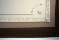 The decor of the apartment with plaster stucco gave the walls and ceiling iconic elements home decor plaster stucco