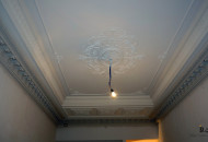 Stucco ceiling decor with a classic pattern changes the height and geometry of the room stucco ceiling decoration