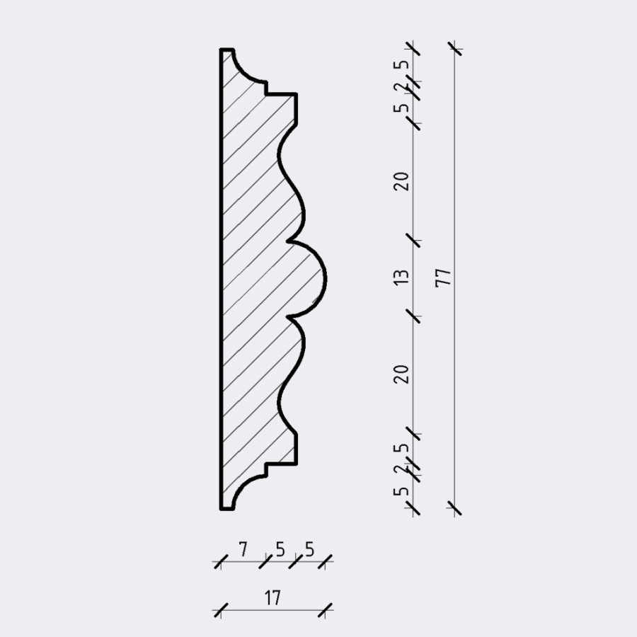 Современный молдинг Мгл-0013