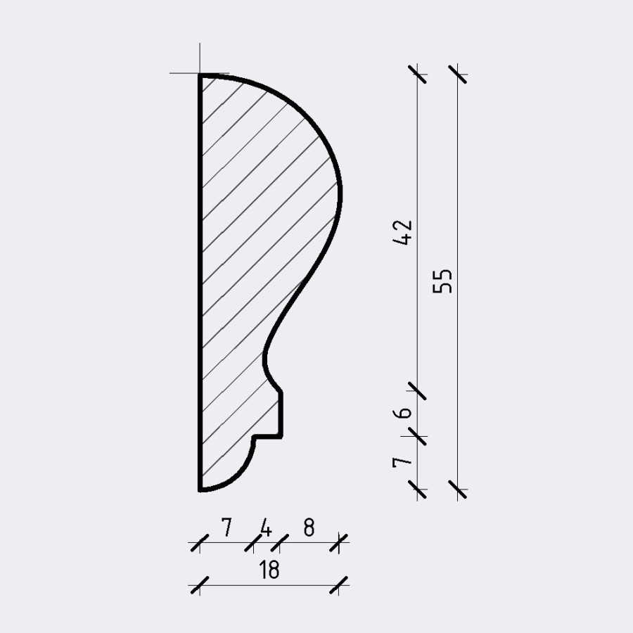 Современный молдинг Мгл-009