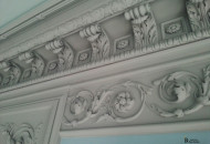 High-quality installation of stucco molding extends its service life for many years installation of plaster moldings on the ceiling