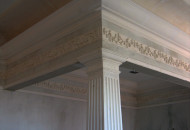 decoration of the room with plaster molding