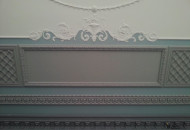 stucco on the ceiling