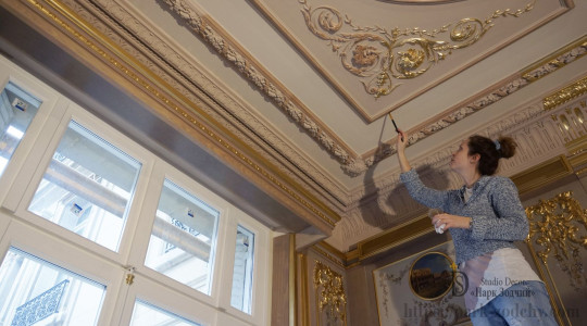 Роспись лепнины