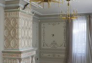 Restoration of stucco moldings of an old manor house with a neoclassical interior restoration of stucco moldings