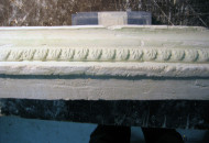 Meticulous restoration of stucco molding on the ceiling helped to remove the imperfections restoration of stucco on the ceiling