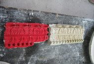 Special shape for the restoration of the cornice of the historical interior reconstruction of a house with stucco