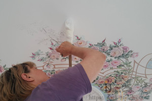 Роспись стен акрилом
