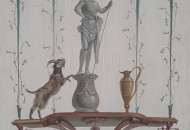 Fragment of painting in the Empire style