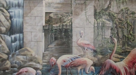 Роспись стен маслом