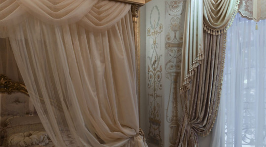 Роспись стен в спальне