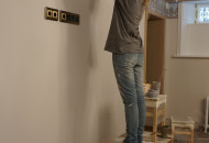 В процессе работы над иллюзорной композицией Роспись потолка и стен цветами