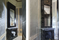 Камины - частый элемент классического интерьера. Особенно в исторических домах и усадьбах Роспись камина в интерьере